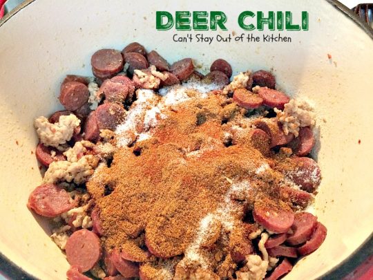Deer Chili | Can't Stay Out of the Kitchen | fantastic #chili recipe that's quick and easy. #glutenfree #venison #Tex-Mex
