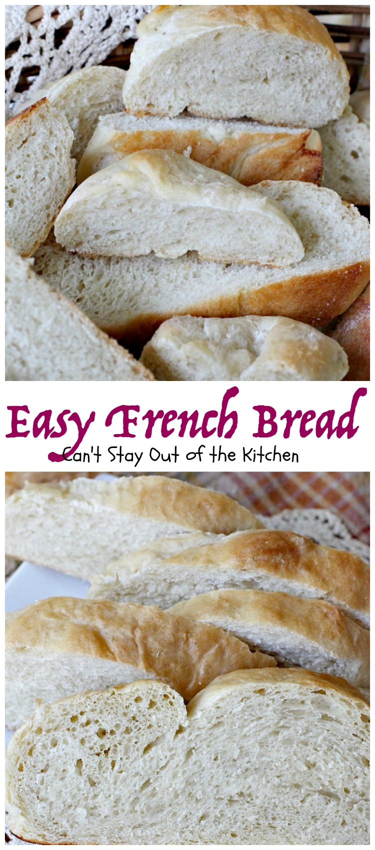Garlic Herb French Bread Can't Stay Out of the Kitchen