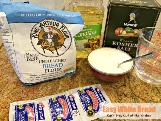 Easy White Bread | Can't Stay Out of the Kitchen | this easy homemade #bread recipe is made in the #breadmaker. It makes a delicious 2-pound loaf.