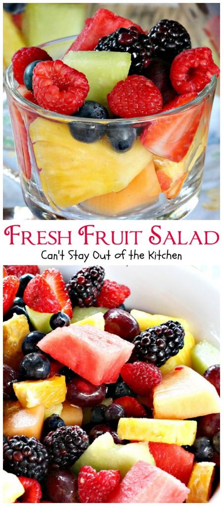 Fresh Fruit Salad | Can't Stay Out of the Kitchen