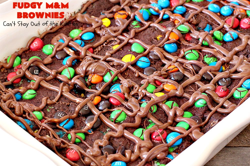 Fudge Brownie M&M'S  Don't need an oven for these ooey gooey