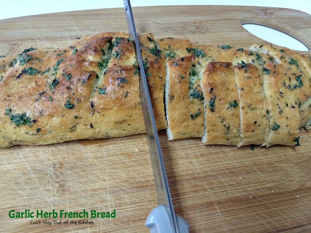 Garlic Herb French Bread Can't Stay Out of the Kitchen