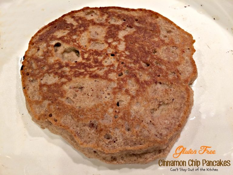 Gluten Free Cinnamon Chip Pancakes Can't Stay Out of the Kitchen