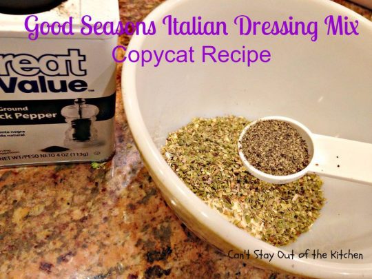 Good Seasons Italian Dressing Mix Copycat Recipe - IMG_7007