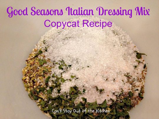 Good Seasons Italian Dressing Mix Copycat Recipe - IMG_7014
