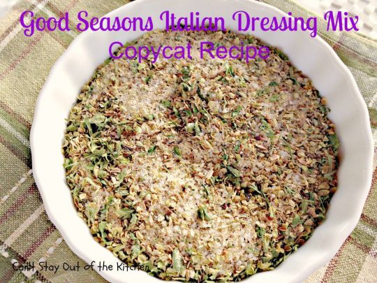 Good Seasons Italian Dressing Mix Copycat Recipe - IMG_7019