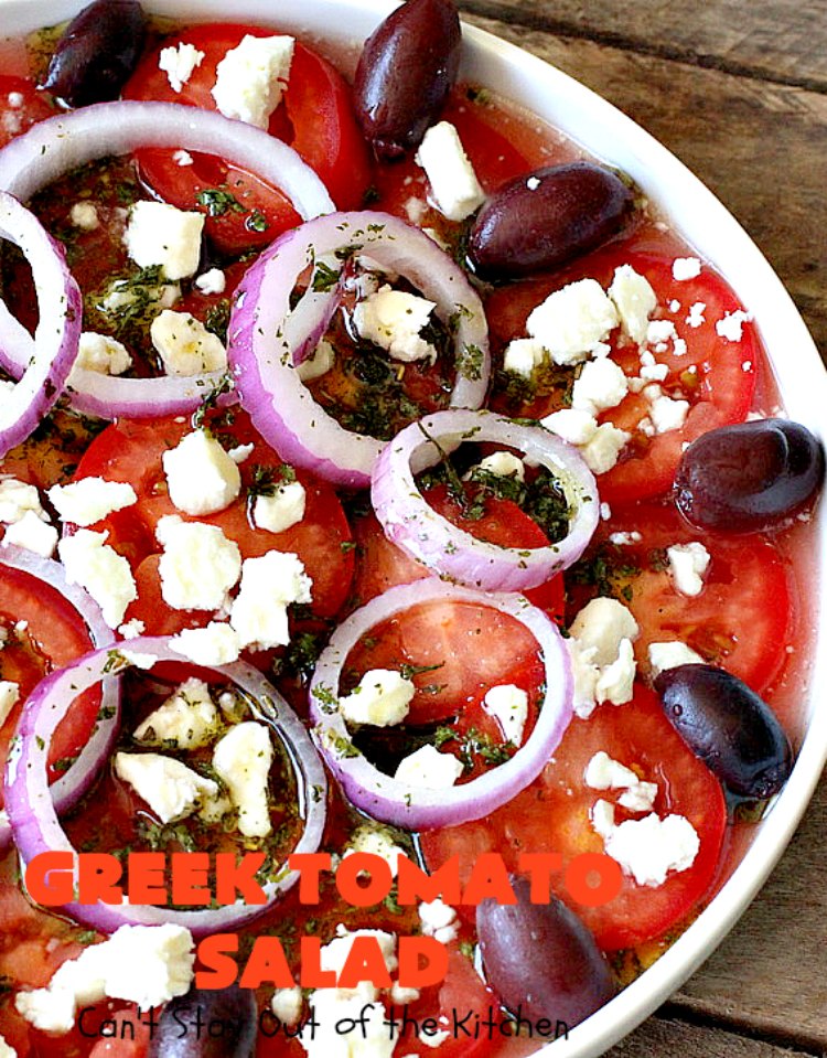 Greek Tomato Salad - Can&amp;#39;t Stay Out of the Kitchen