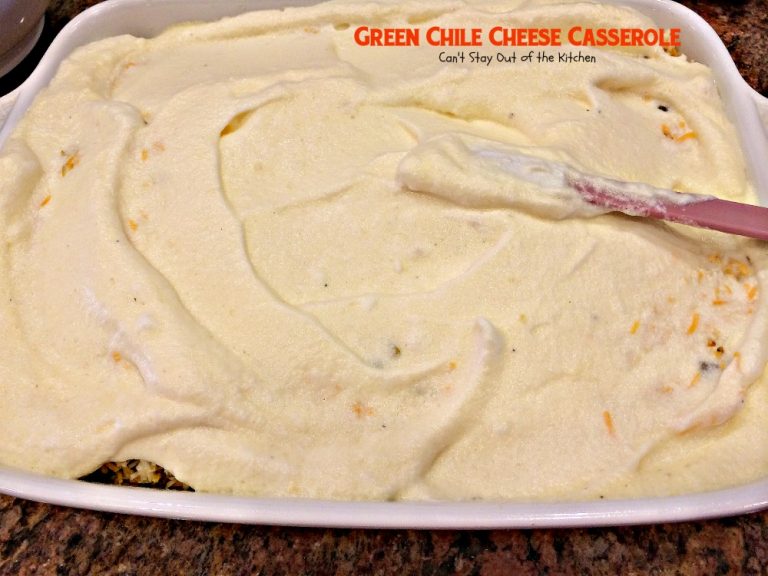 Green Chile Cheese Casserole Can't Stay Out of the Kitchen