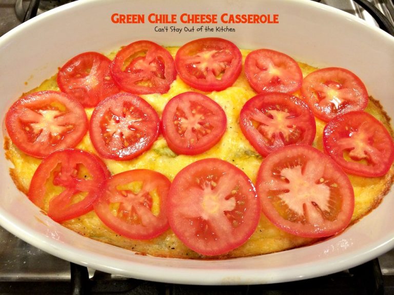 Green Chile Cheese Casserole Can't Stay Out of the Kitchen