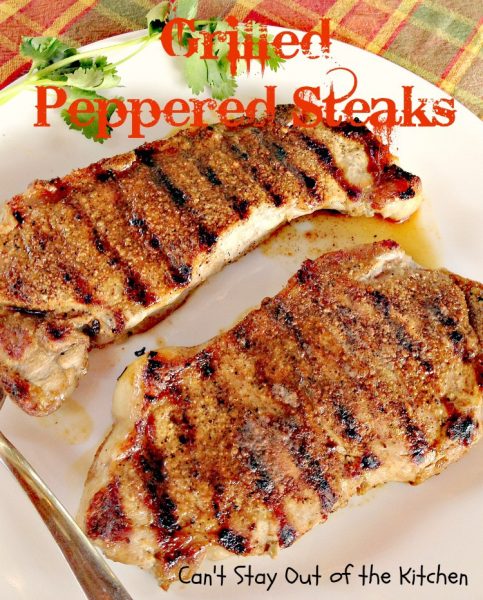 Grilled Peppered Steaks - IMG_4547
