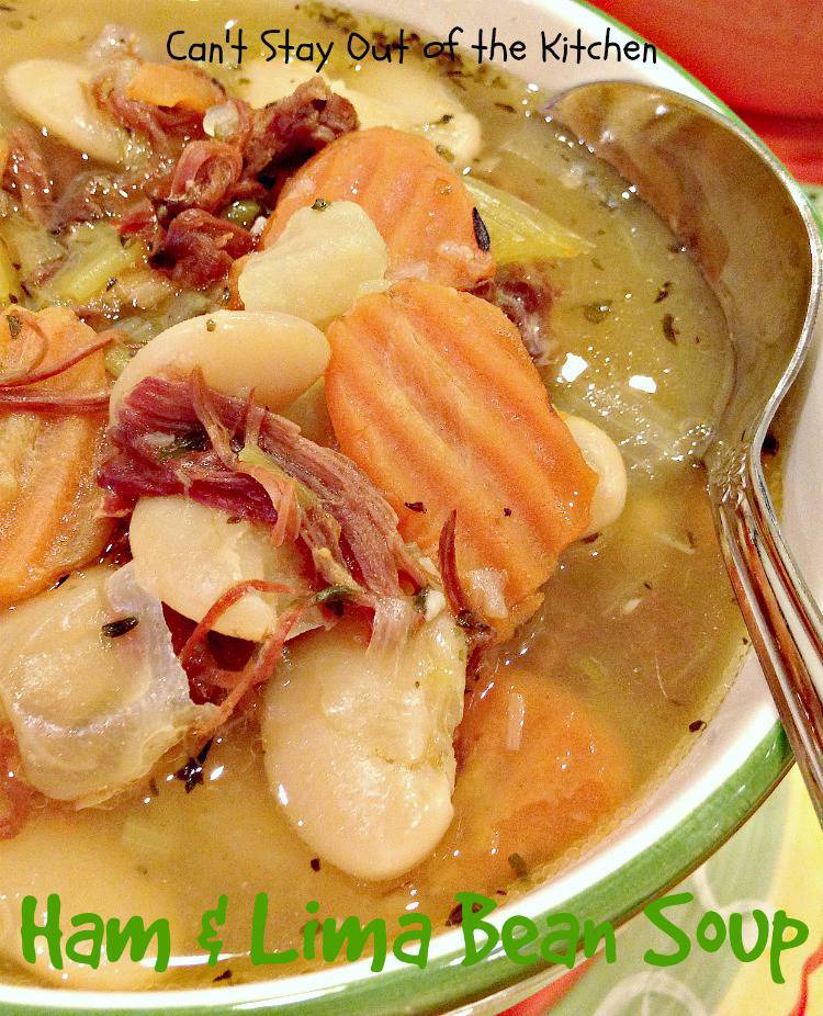 Ham and Lima Bean Soup Can't Stay Out of the Kitchen