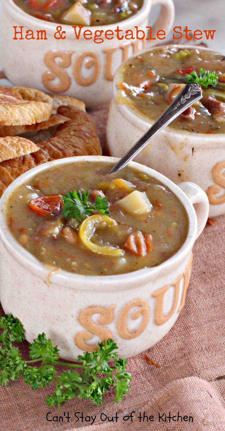 Ham and Vegetable Stew Can't Stay Out of the Kitchen
