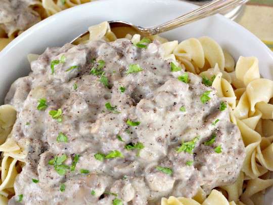 Hamburger Stroganoff - Can't Stay Out of the Kitchen