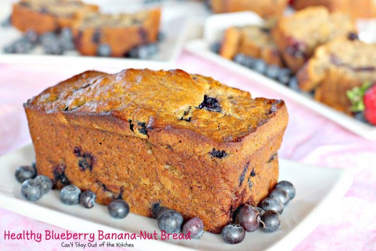 Healthy Blueberry BananaNut Bread Can't Stay Out of the Kitchen