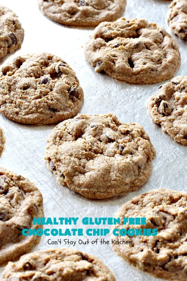 Healthy Gluten Free Chocolate Chip Cookies Can't Stay Out of the Kitchen