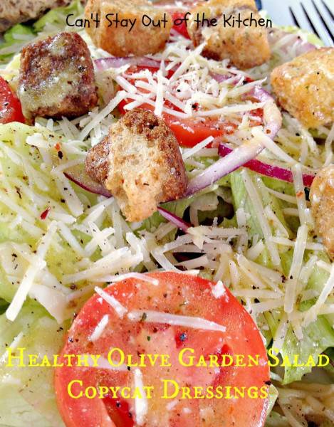 healthy olive garden salad copycat dressings