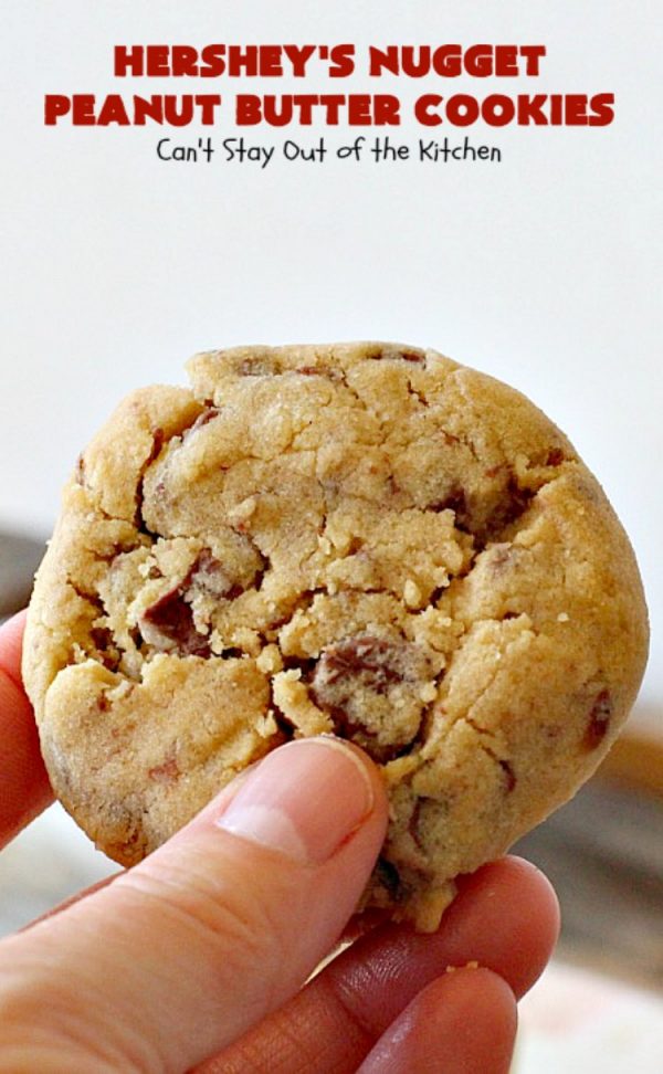 Hershey's Nugget Peanut Butter Cookies Can't Stay Out of the Kitchen