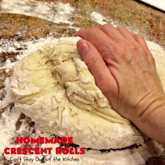 Homemade Crescent Rolls | Can't Stay Out of the Kitchen | these fantastic homemade #dinnerrolls can be made up a week in advance & stored in the refrigerator before baking. That makes them perfect for #holidays like #Thanksgiving or #Christmas. Make the #recipe a few days ahead & then roll out & bake the day you need them! #crescentrolls #bread #rolls #baking #homemadecrescentrolls #homemadedinnerrolls