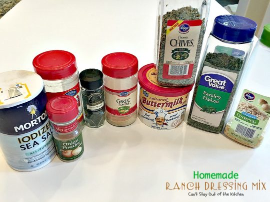 Homemade Ranch Dressing Mix | Can't Stay Out of the Kitchen | homemade #RanchDressingMix that's incredibly tasty. This one is healthy, #Glutenfree & with no preservatives. Great from-scratch recipe to serve on your favorite #salad.