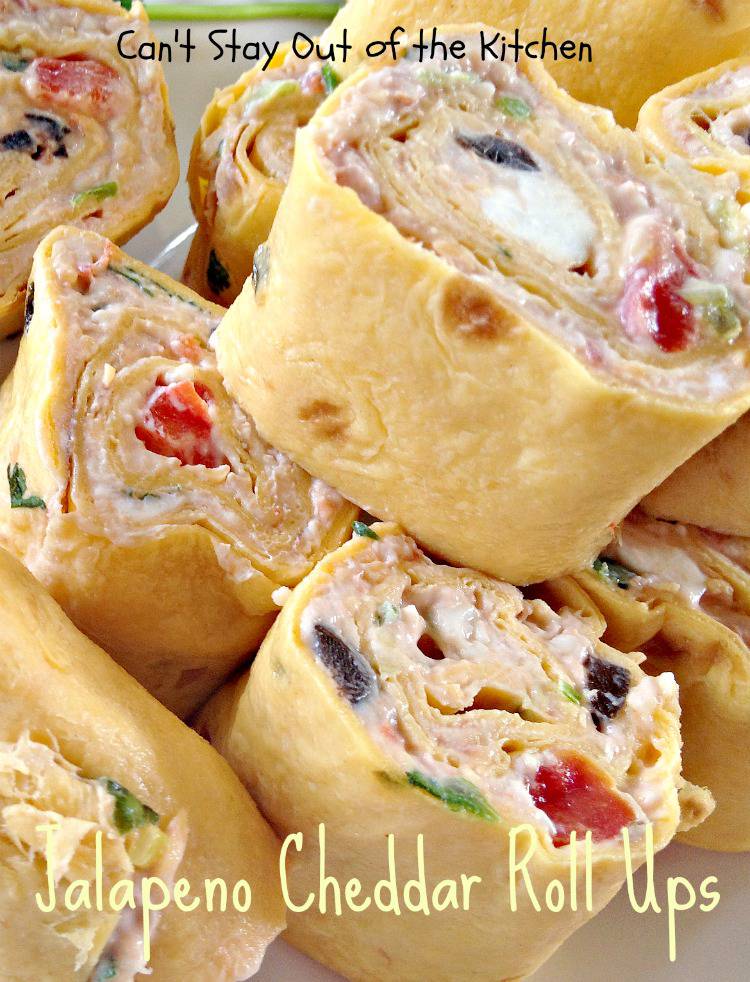 Jalapeno Cheddar Roll Ups Can't Stay Out of the Kitchen