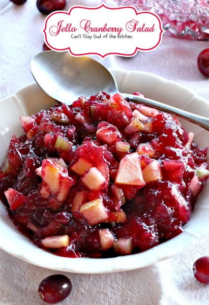 Jello Cranberry Salad – Can't Stay Out Of The Kitchen