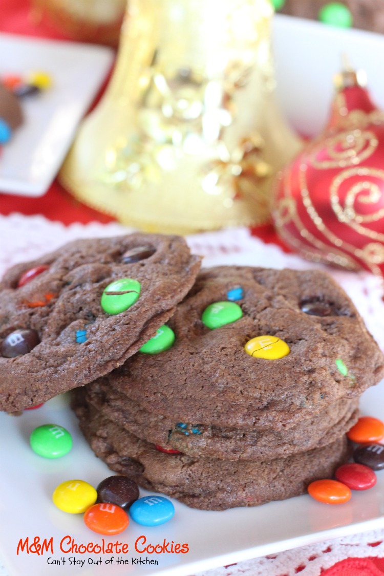 M&m Chocolate Cookies - Can't Stay Out Of The Kitchen