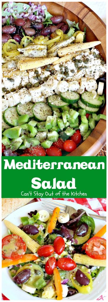 Mediterranean Salad | Can't Stay Out of the Kitchen
