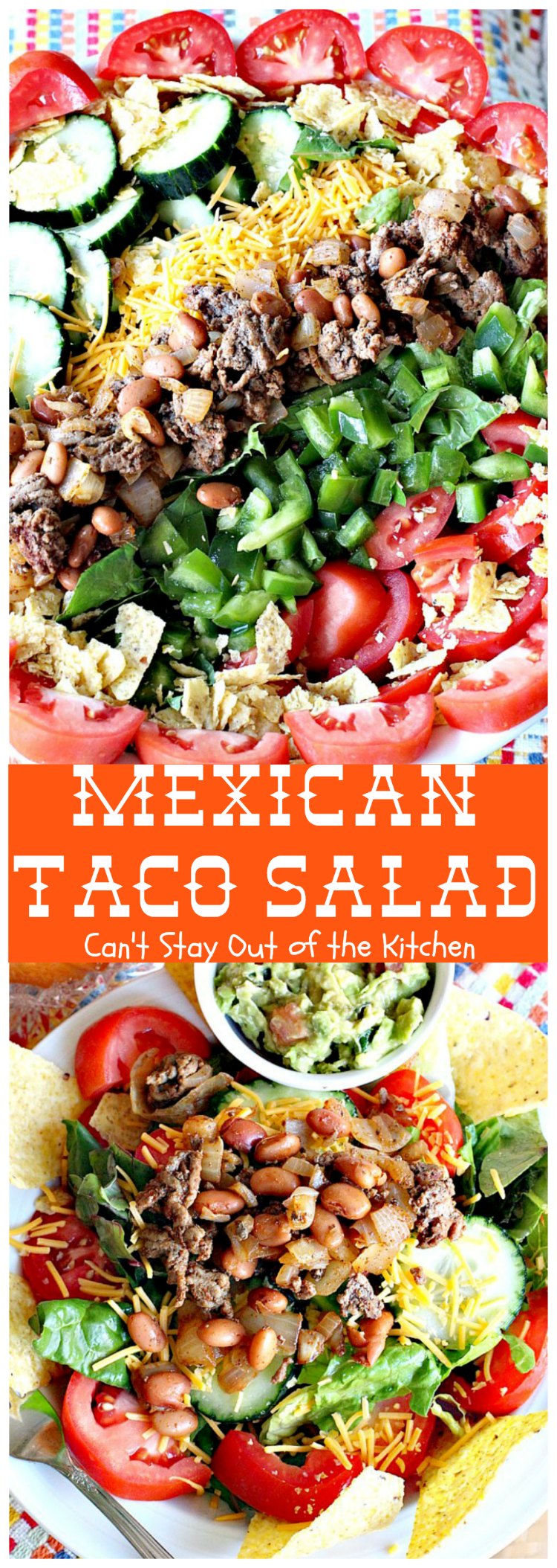 Mexican Taco Salad - Can't Stay Out of the Kitchen