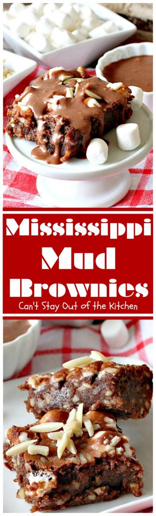 Mississippi Mud Brownies | Can't Stay Out of the Kitchen