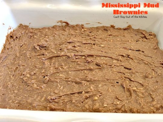 Mississippi Mud Brownies | Can't Stay Out of the Kitchen | these #brownies are divine! #chocolate #almonds & #marshmallows make this #dessert absolutely marvelous.