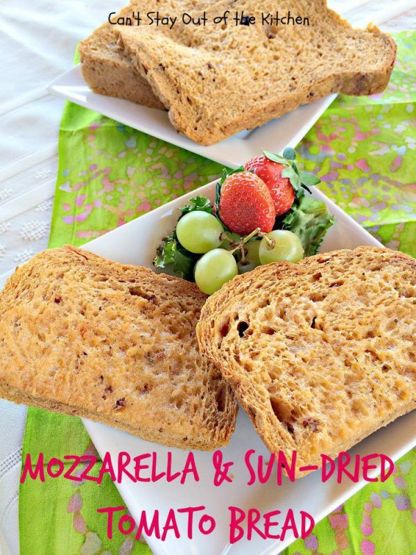Mozzarella and SunDried Tomato Bread Can't Stay Out of the Kitchen