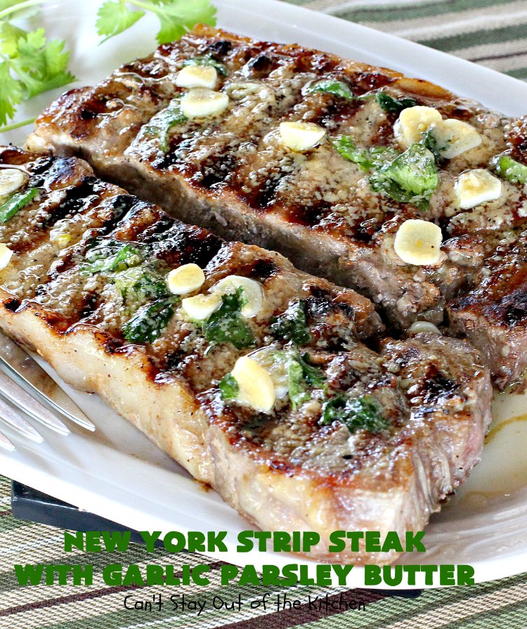 New York Strip Steak with Garlic Butter - Dinner at the Zoo