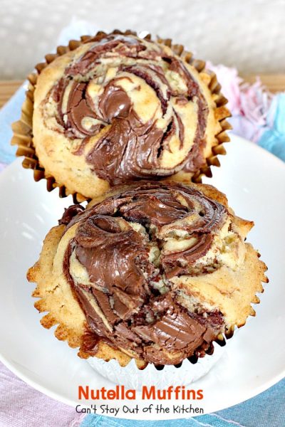 Nutella Muffins | Can't Stay Out of the Kitchen | you'll be drooling after one bite of these spectacular #nutella #muffins! Great for #breakfast or #dessert!