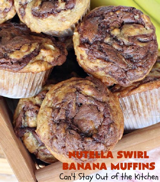 Nutella Swirl Banana Muffins Can T Stay Out Of The Kitchen