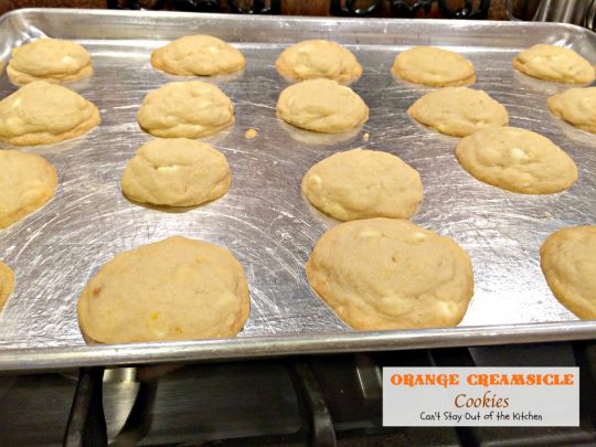 Orange Creamsicle Cookies | Can't Stay Out of the Kitchen | these lovely #cookies are filled with #orange zest and #whitechocolatechips. #dessert #chocolate