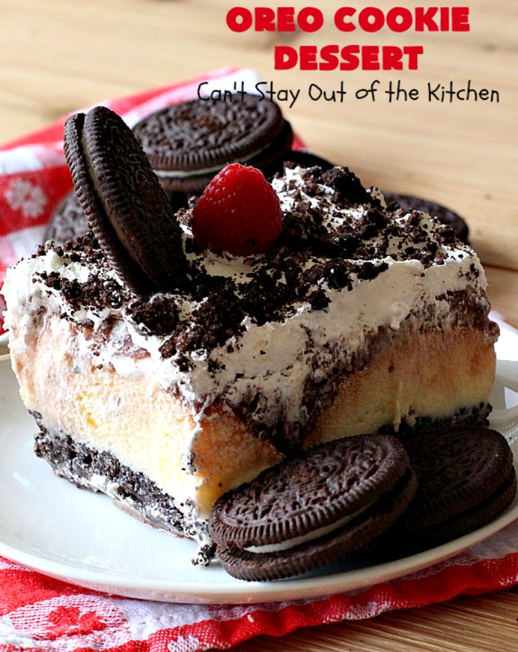 Oreo Cookie Dessert - Can't Stay Out of the Kitchen