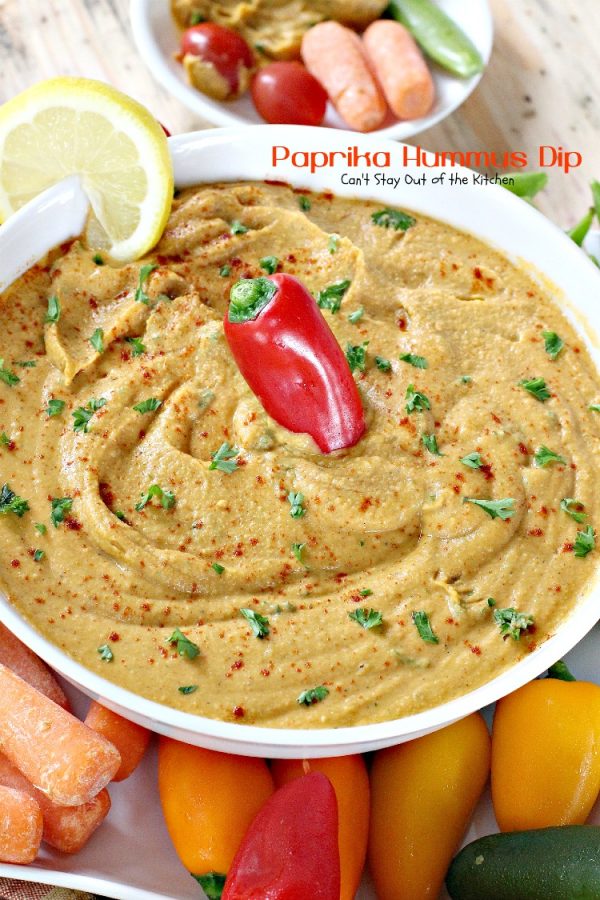 Paprika Hummus Dip Can't Stay Out of the Kitchen