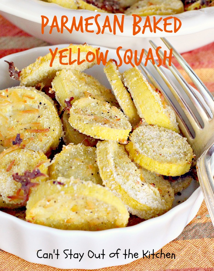 Balsamic Yellow Squash Bake - Can't Stay Out of the Kitchen