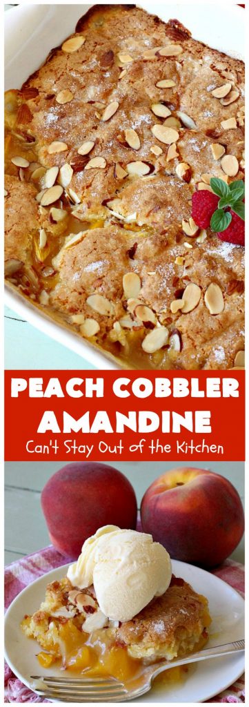 peach cobbler amandine