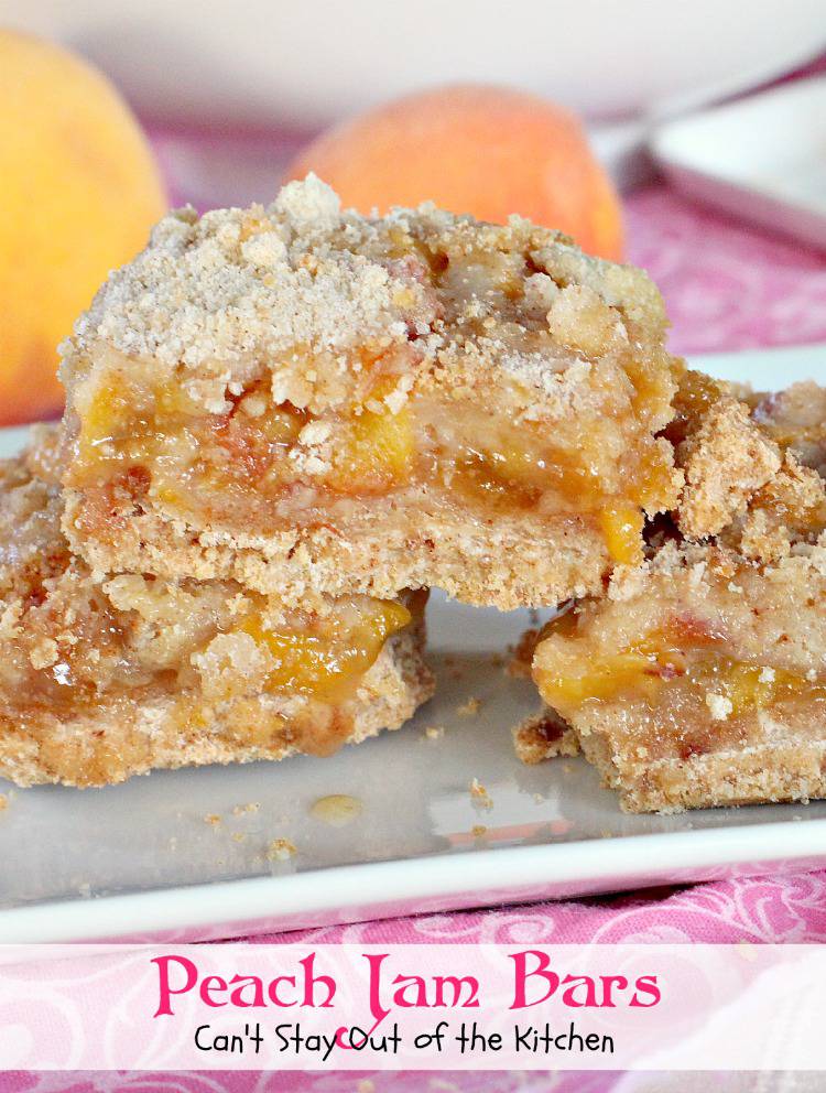 Peach Jam Bars Can't Stay Out of the Kitchen