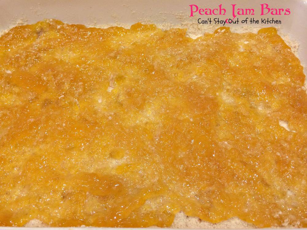 Peach Jam Bars Can't Stay Out of the Kitchen
