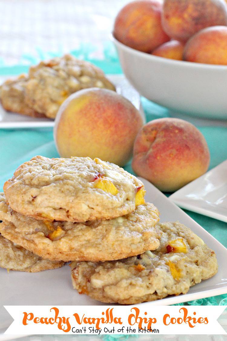 Peachy Vanilla Chip Cookies Can't Stay Out of the Kitchen
