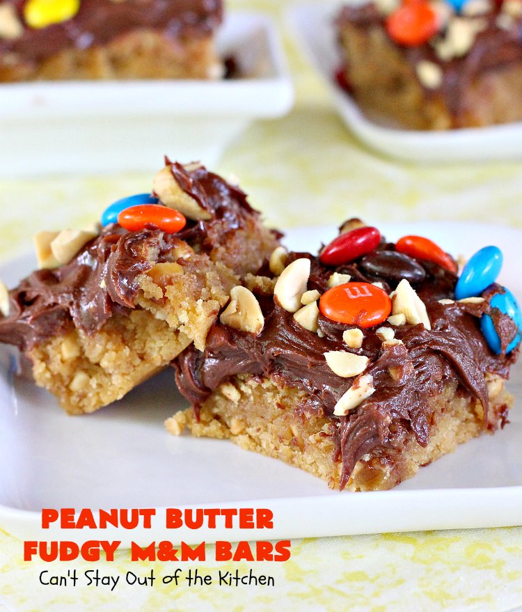 Peanut Butter Fudgy M&M Bars Can't Stay Out of the Kitchen