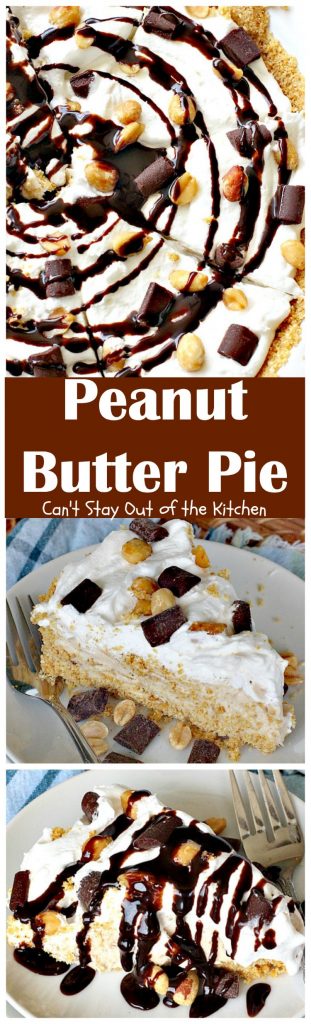 Peanut Butter Pie | Can't Stay Out of the Kitchen