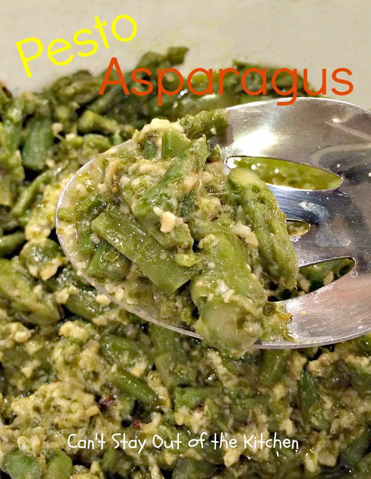 Pesto Asparagus Can't Stay Out of the Kitchen