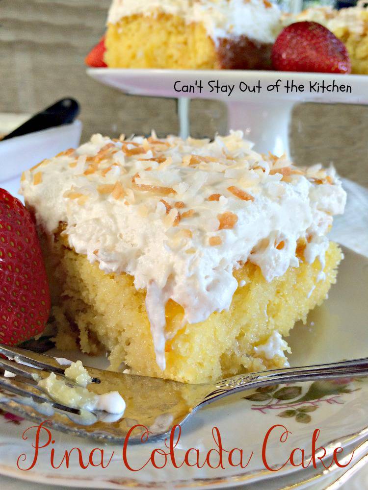 Pina Colada Cake Can't Stay Out of the Kitchen
