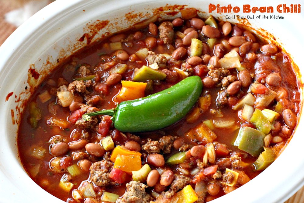 Pinto Bean Chili Can T Stay Out Of The Kitchen