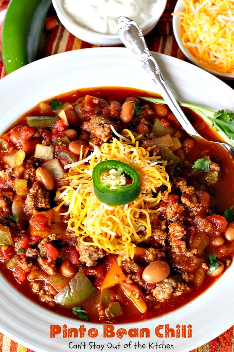 Pinto Bean Chili Can T Stay Out Of The Kitchen