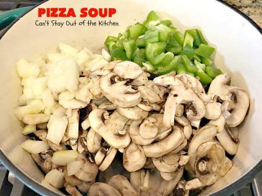 Pizza Soup | Can't Stay Out of the Kitchen | this easy 30-minute #soup is like eating your favorite #pepperoni or Italian #sausage #pizza but in soup form! It's absolutely terrific. #glutenfreePizza Soup | Can't Stay Out of the Kitchen | this amazing #soup is like eating your favorite #pepperoni or Italian #sausage #pizza but in soup form! It's absolutely terrific. #glutenfree