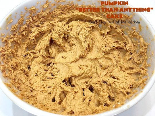 Pumpkin Better Than Anything Cake | Can't Stay Out of the Kitchen | this is one of the best #desserts I've ever tried. The #pumpkin #pokecake is filled with sweetened condensed milk so it's extremely moist. This easy #recipe also uses #HeathEnglishToffeeBit & #CaramelSundaeSauce. You'll be drooling after the first bite! #PumpkinCake #cake #CoolWhip #PumpkinDessert #EasyDessert #HolidayDessert #ThanksgivingDessert #ChristmasDessert